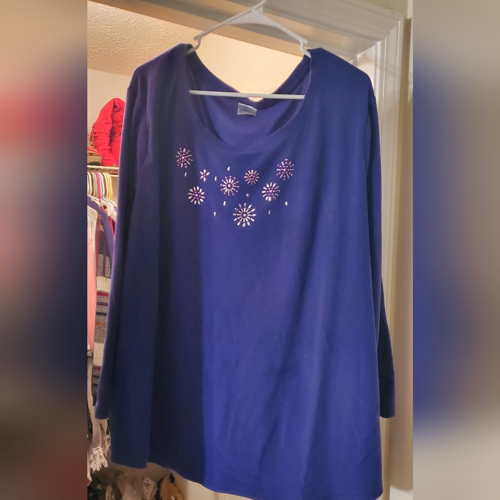 Purple quarter sweater